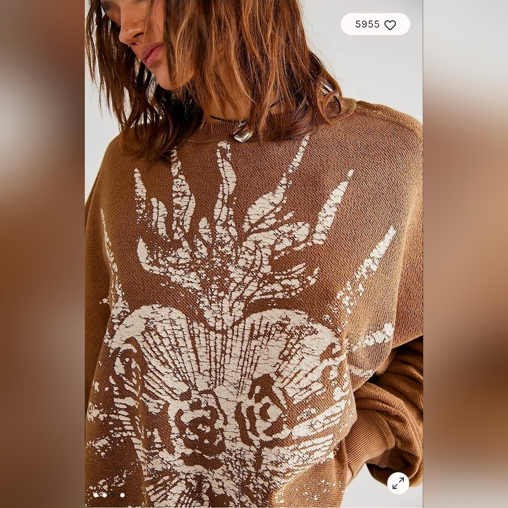New FREE PEOPLE We The Free Julliet Pullover S - Picture 4 of 5